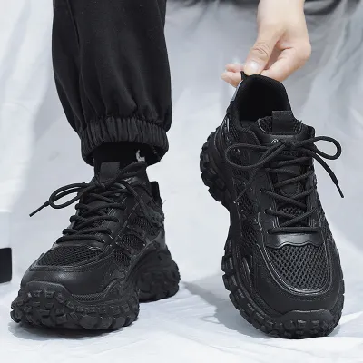 Wholesale Men Fashion Casual Spring Autumn Commuter Lace-Up Thick-Soled Boots