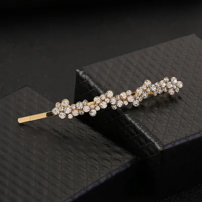 Women's Fashion Pearl Rhinestone Alloy Hair Clip