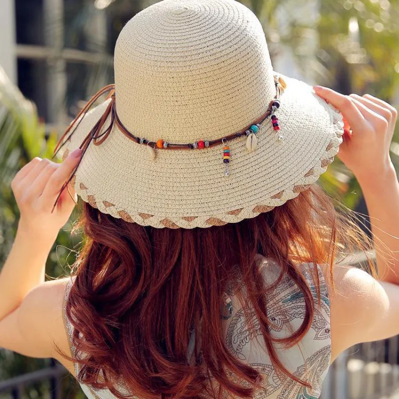 Beach Holiday Straw Sun Hat Dome Fashion Commuter