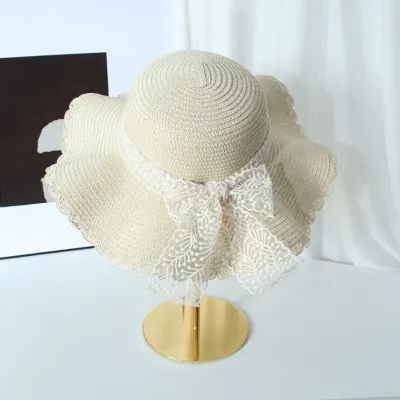 Straw Sun Hat Beach Holiday Dome Top