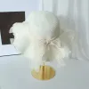 Bowknot Straw Hat-Milk White