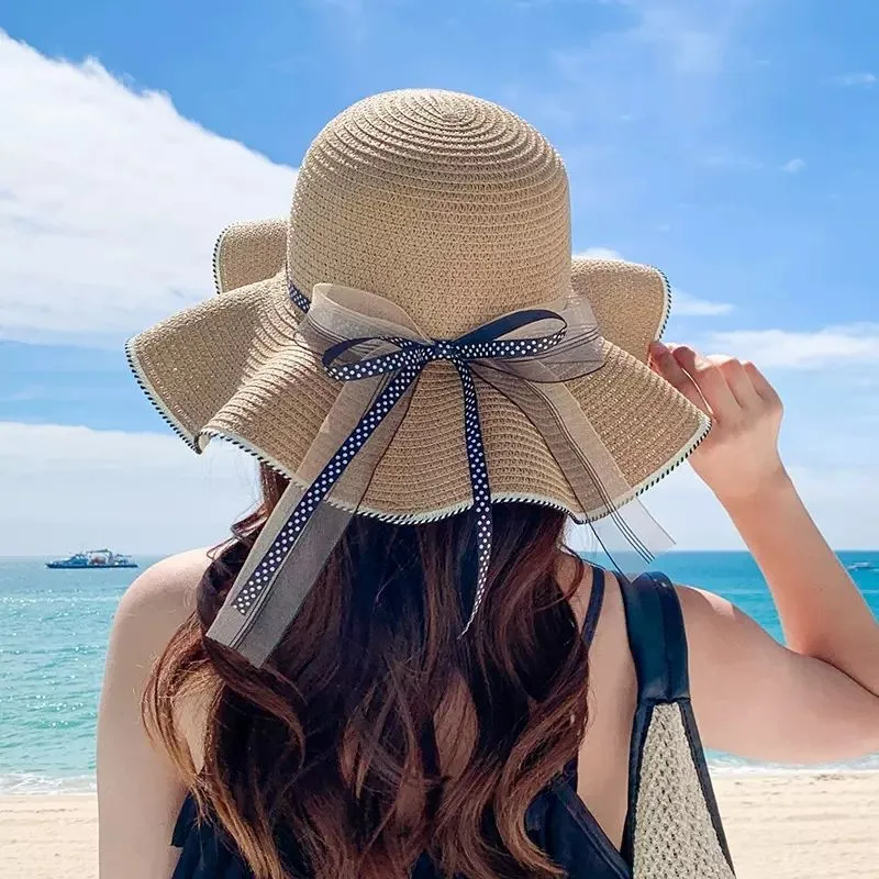 Straw Sun Hat Beach Holiday Dome Top
