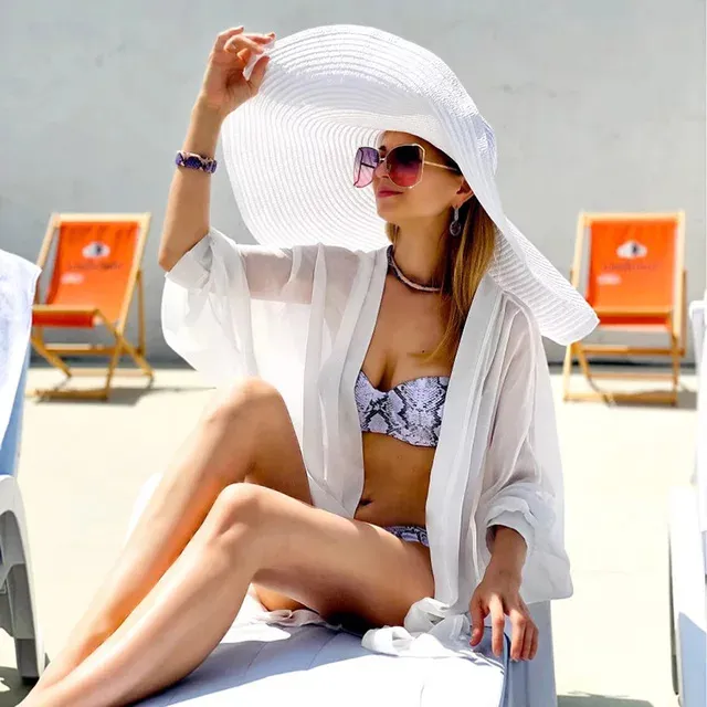 Beach Holiday Straw Collapsible Dome Sun Hat