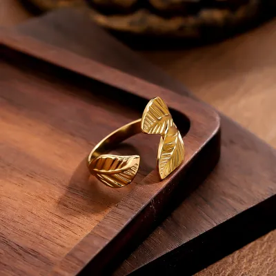 Women Fashion Geometric Simple Titanium Steel Ring