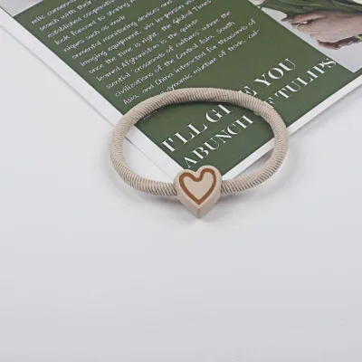 Women Fashion Solid Color High Elastic Plastic Resin Hair Ring