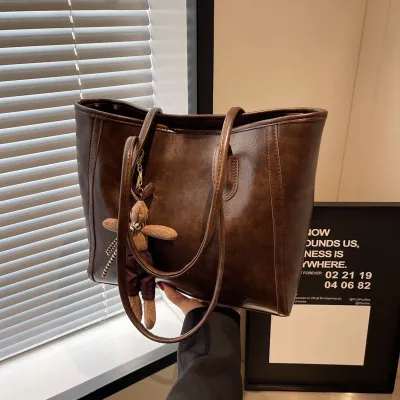 Women Winter Large Capacity Commuter PU Tote Bag