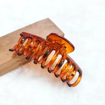 Simple Solid Color Grip Clip Hairpin – All-Match Personality Trend Resin Plastic Hair Accessory