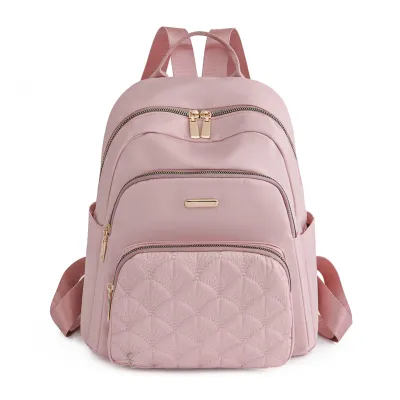 Women Fashion Oxford Cloth Backpack Urban Simplicity Soft Zipper Backpack
