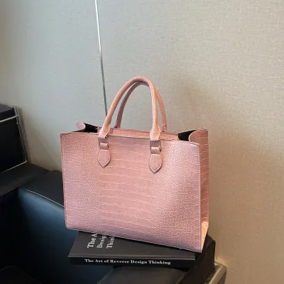 Stylish Large Capacity Crocodile Handbag