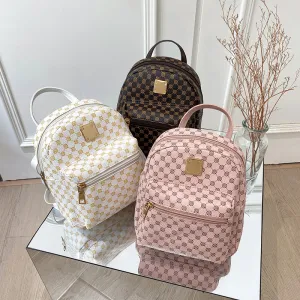 Women's Fresh And Sweet Mini Backpack For Ladies Pu Leather