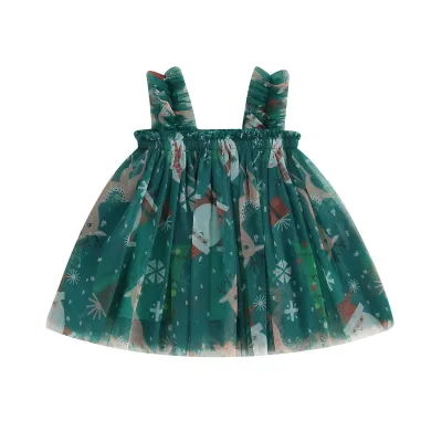 Summer Girls Embroidered Mesh Princess Tutu Dress