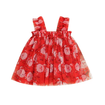 Summer Girls Embroidered Mesh Princess Tutu Dress