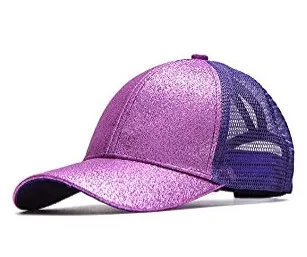 Children's Fashion Sequined Cap with Grit Material - Dome Top