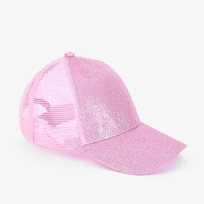 Children's Fashion Sequined Cap with Grit Material - Dome Top