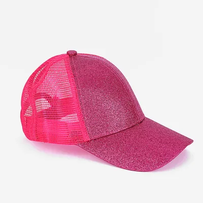 Children's Fashion Sequined Cap with Grit Material - Dome Top