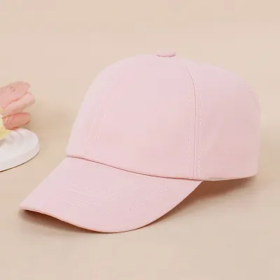 Children's Fashion Solid Color Polyester Baseball Cap with Street Style