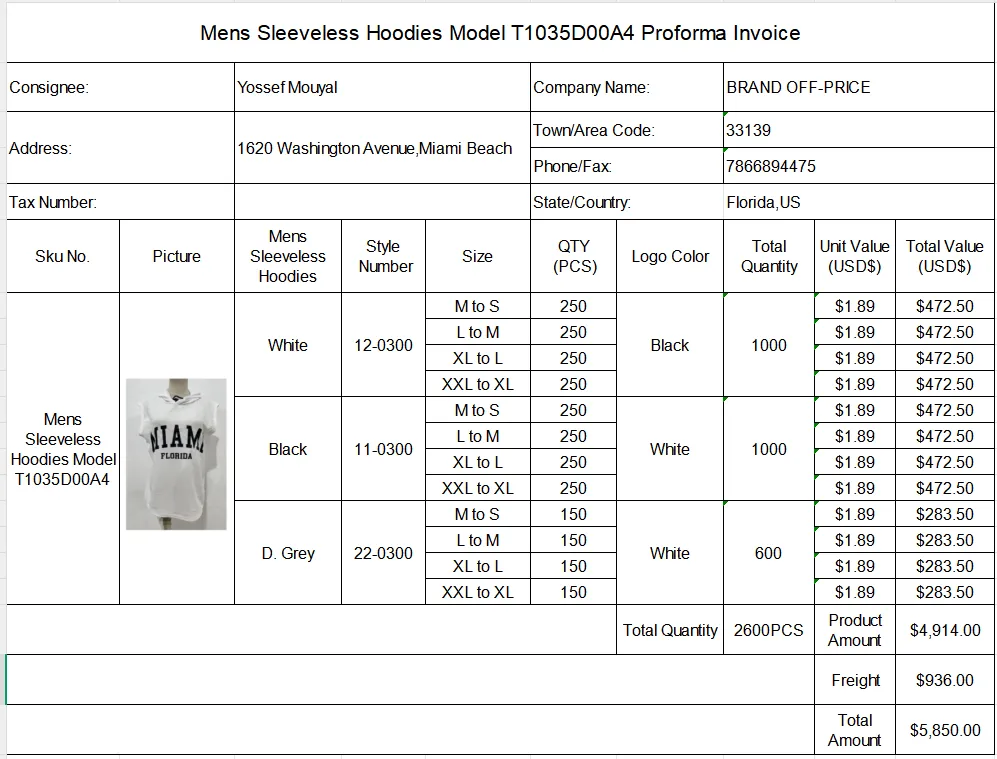 Mens Sleeveless Hoodies Model T1035D00A4 With Printing Regular Logo