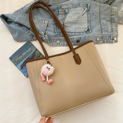 Vintage Autumn Street Trend PU Shoulder Bag Tote