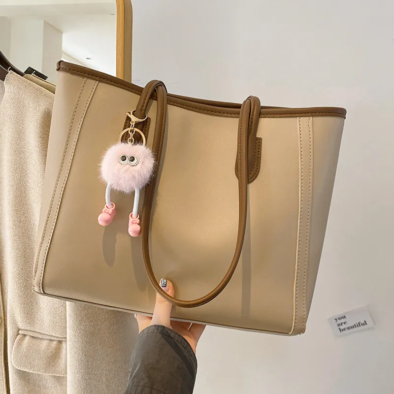 Vintage Autumn Street Trend PU Shoulder Bag Tote
