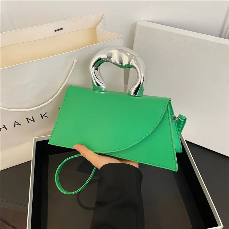 Women Fashion Simple Retro PU Leather Crossbody Handbag Small Square Bag