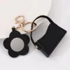 Shoulder Bag With Floral Mirror Black