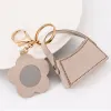 Shoulder Bag With Floral Mirror Grey