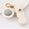 Rectangular Rivet With Round Mirror Beige