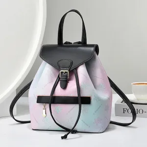 Sweet Women Large Capacity Fashion Printed PU Backpack