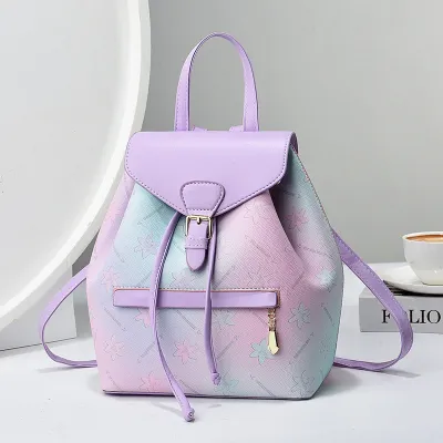 Sweet Women Large Capacity Fashion Printed PU Backpack