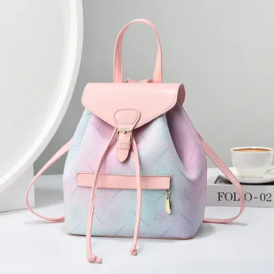 Sweet Women Large Capacity Fashion Printed PU Backpack