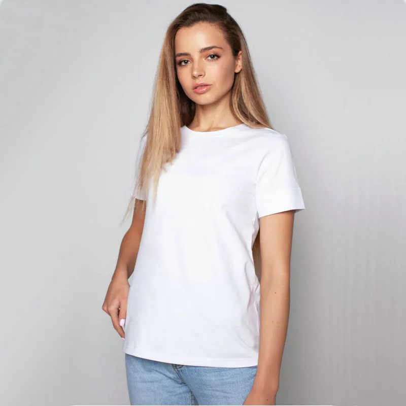 Women Slim Fit Casual Cotton Blend Short Sleeve T-Shirt