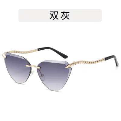 Fashion Metal Snake-Leg Cat-Eye Sunglasses