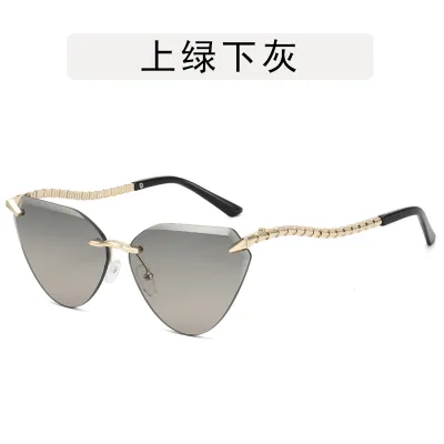Fashion Metal Snake-Leg Cat-Eye Sunglasses