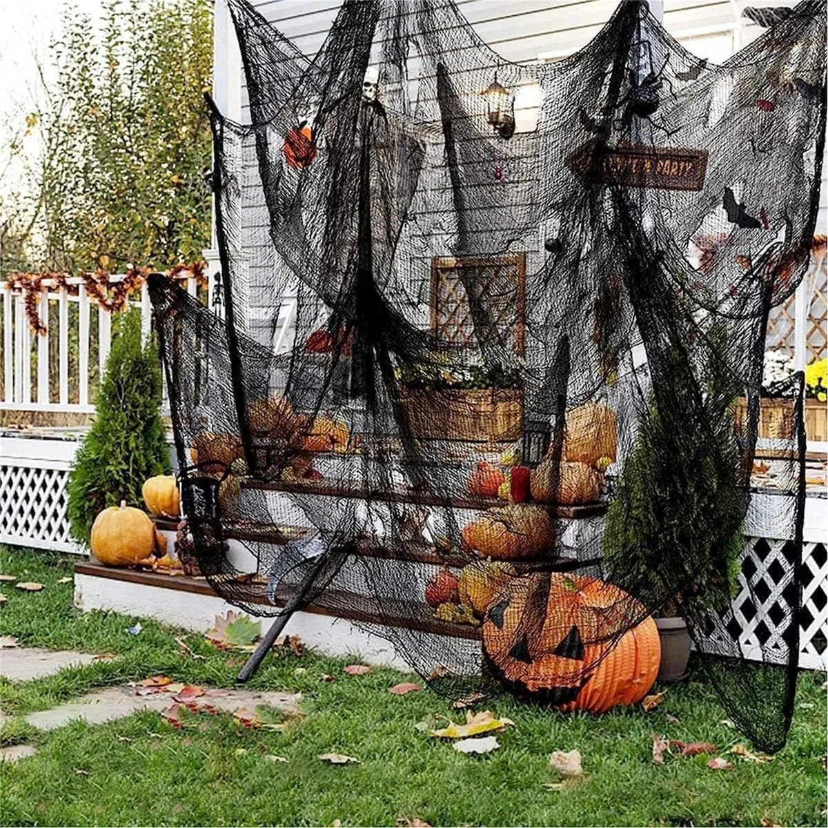 Halloween Party Decoration Props Three-Dimensional Spider Ghost Flag