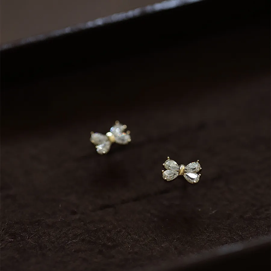 Women Fashion Simple 925 Sterling Silver Earrings With Zircon