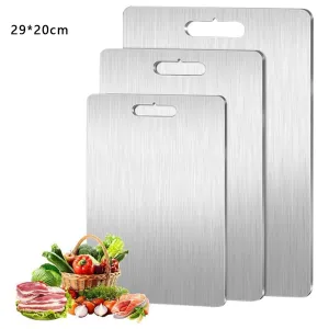 Double-Sided Pure Titanium Cutting Board for Kitchen Home Kitchen
