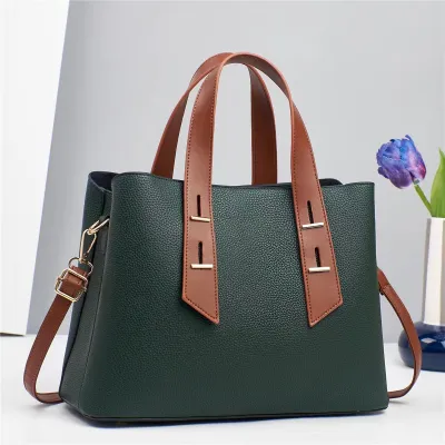 Elegant Women Large Capacity Urban Simplicity PU Handbag Bags HandBags