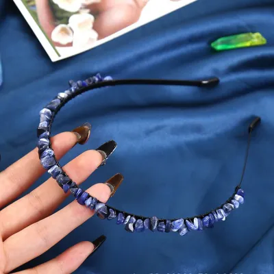 Women Fashion Natural Crystal Hair Band