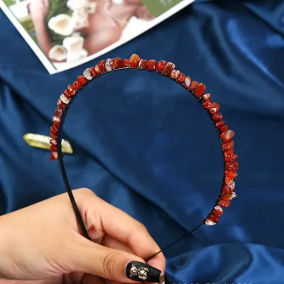Women Fashion Natural Crystal Hair Band
