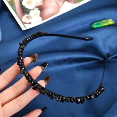 Women Fashion Natural Crystal Hair Band