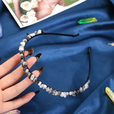 Women Fashion Natural Crystal Hair Band