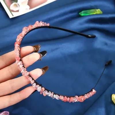 Women Fashion Natural Crystal Hair Band