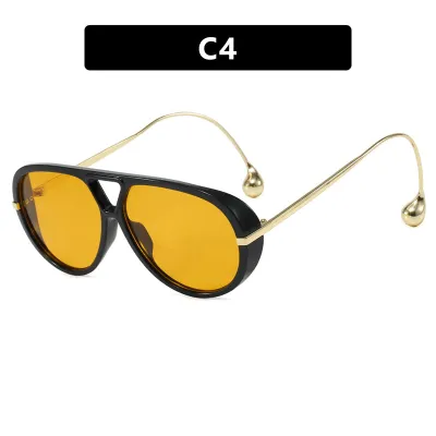 Women Fashion Creative Earrings Pendant Sunglasses with Metal Frame and AC Lens