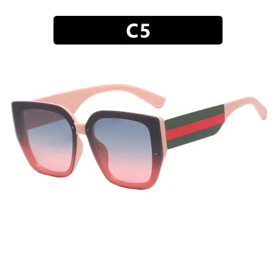 Women Fashion Polygonal Irregular Colorblock Sunglasses