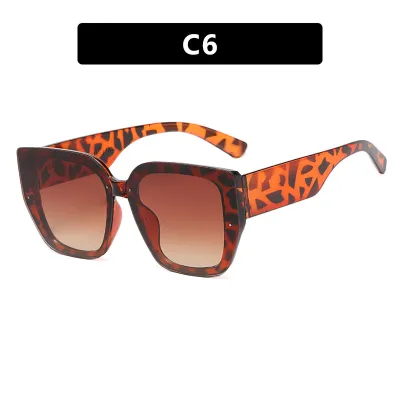 Women Fashion Polygonal Irregular Colorblock Sunglasses