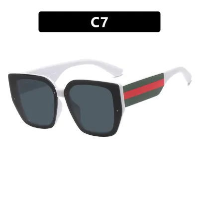 Women Fashion Polygonal Irregular Colorblock Sunglasses