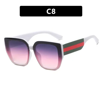 Women Fashion Polygonal Irregular Colorblock Sunglasses