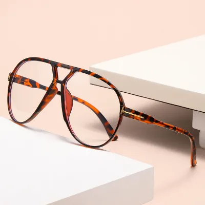 Women Fashion Oval Big Frame Sunglasses