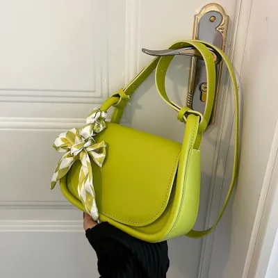 Solid Color Women Summer Underarm Small Square Bag