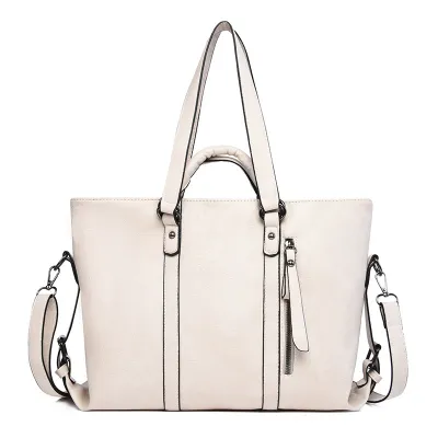 Large Capacity Retro Tote Women PU Leather Bag